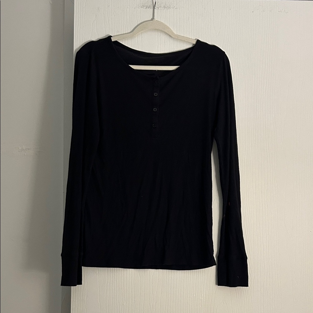 Tommy John Black Henley